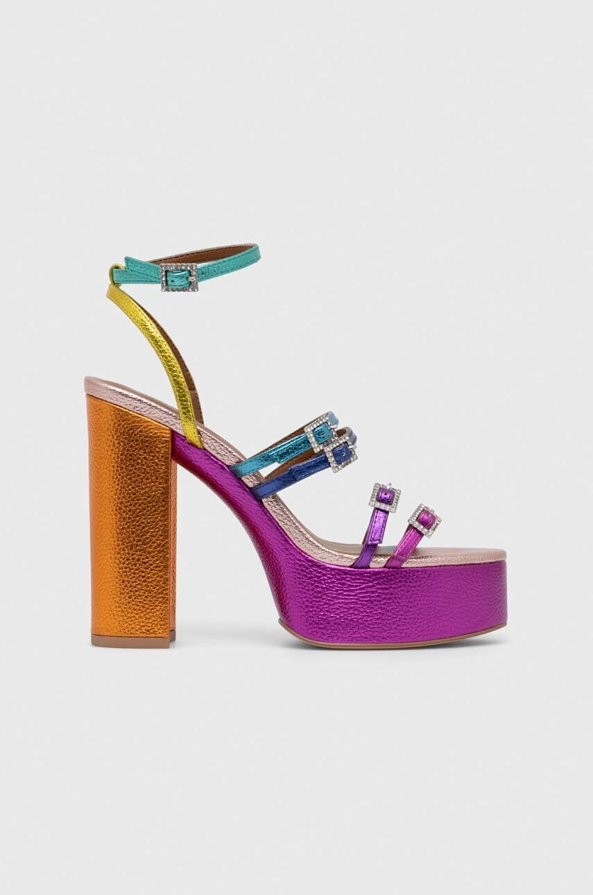 Kurt Geiger London Кожени сандали Pierra High Platform 9799369109 - Pepit.bg