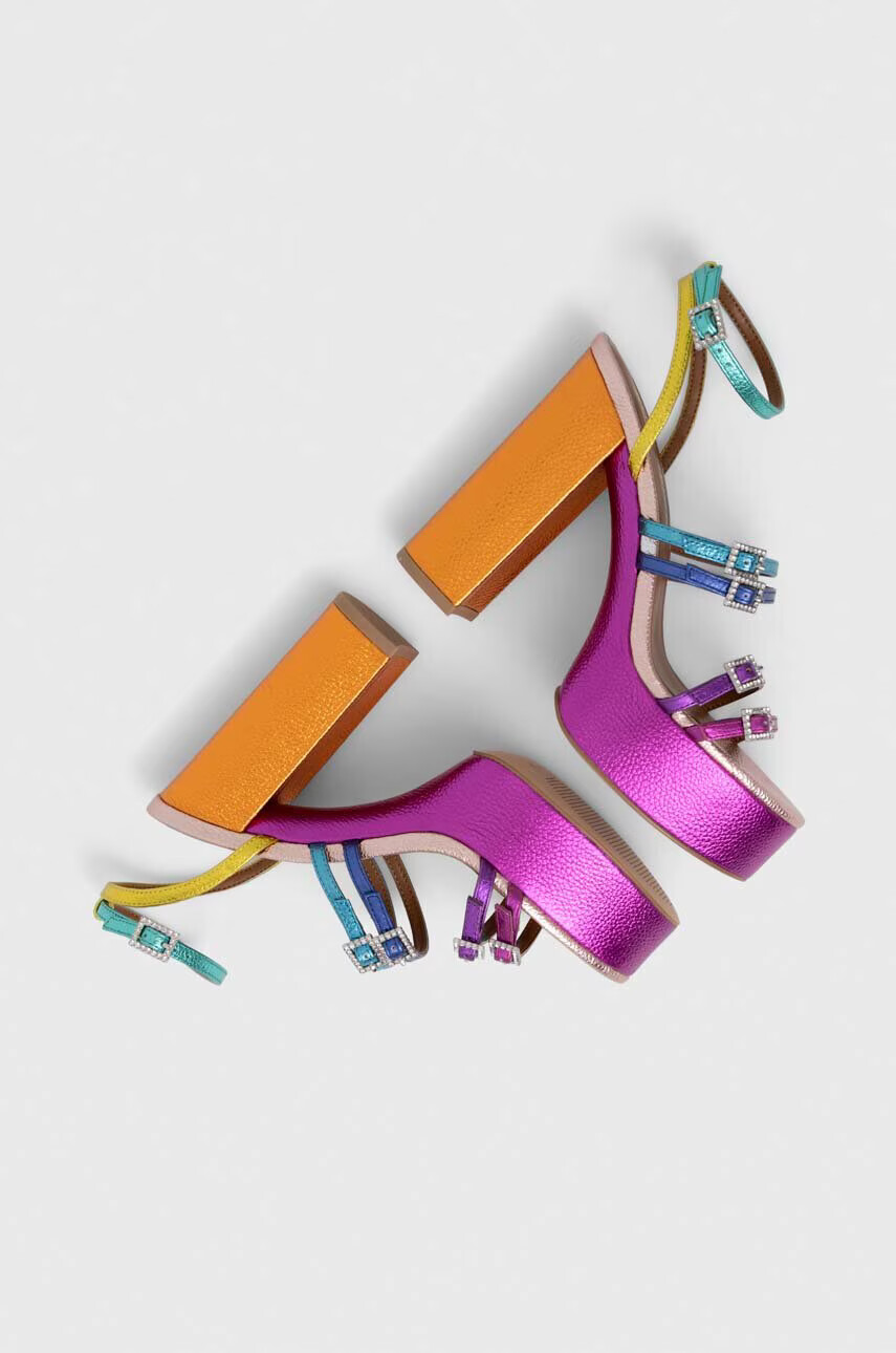 Kurt Geiger London Кожени сандали Pierra High Platform 9799369109 - Pepit.bg