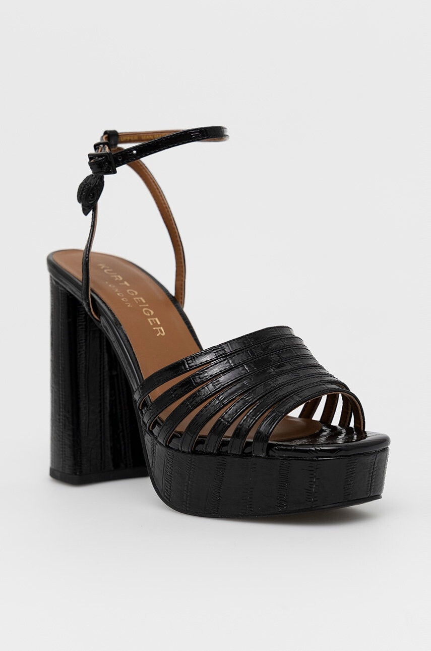 Kurt Geiger London Кожени сандали Pierra в черно 8882200309 - Pepit.bg