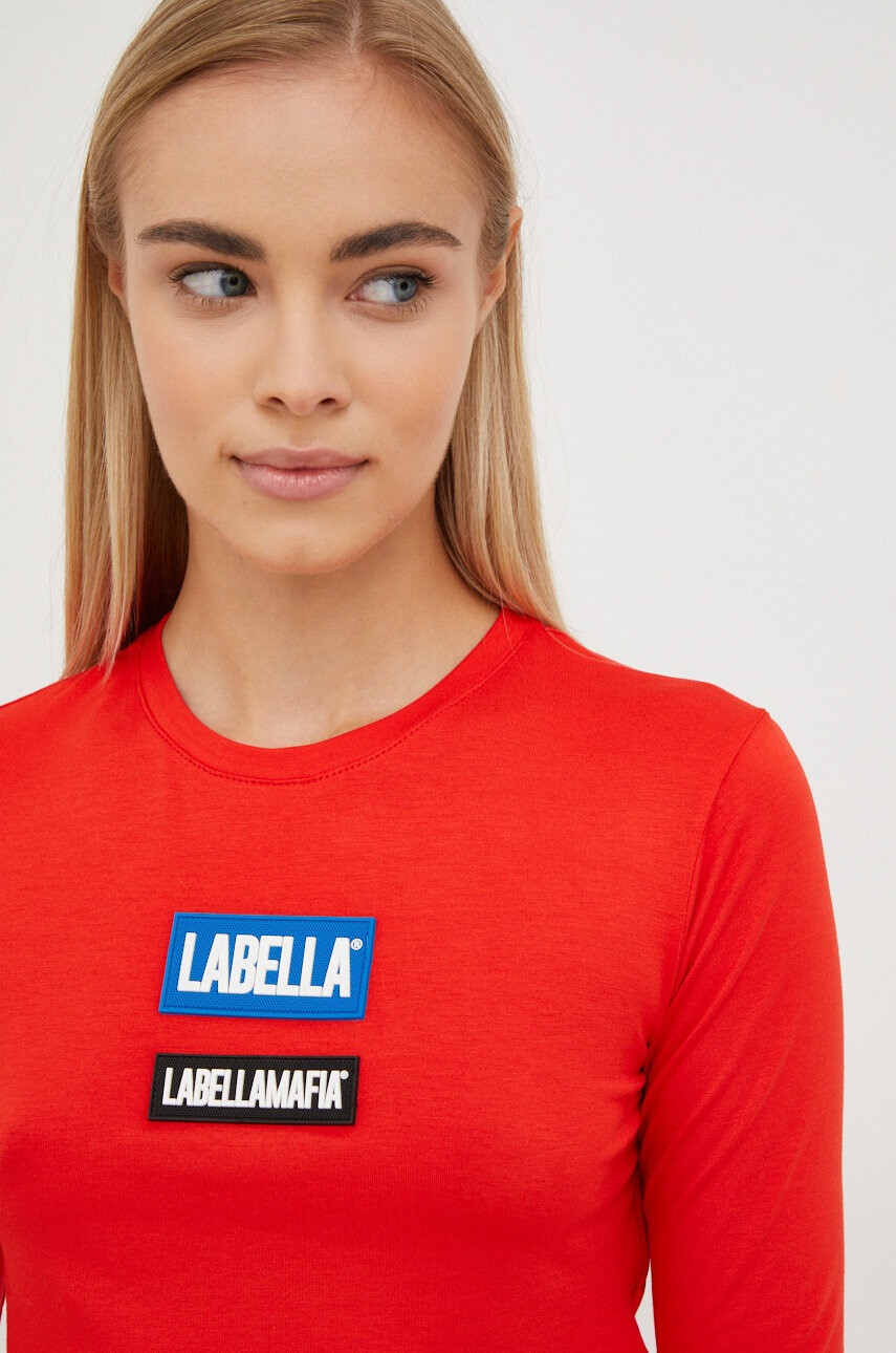 Labellamafia Блуза с дълги ръкави Go On в червено - Pepit.bg
