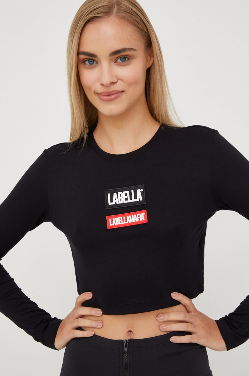 Labellamafia Блуза с дълги ръкави Go On в черно - Pepit.bg