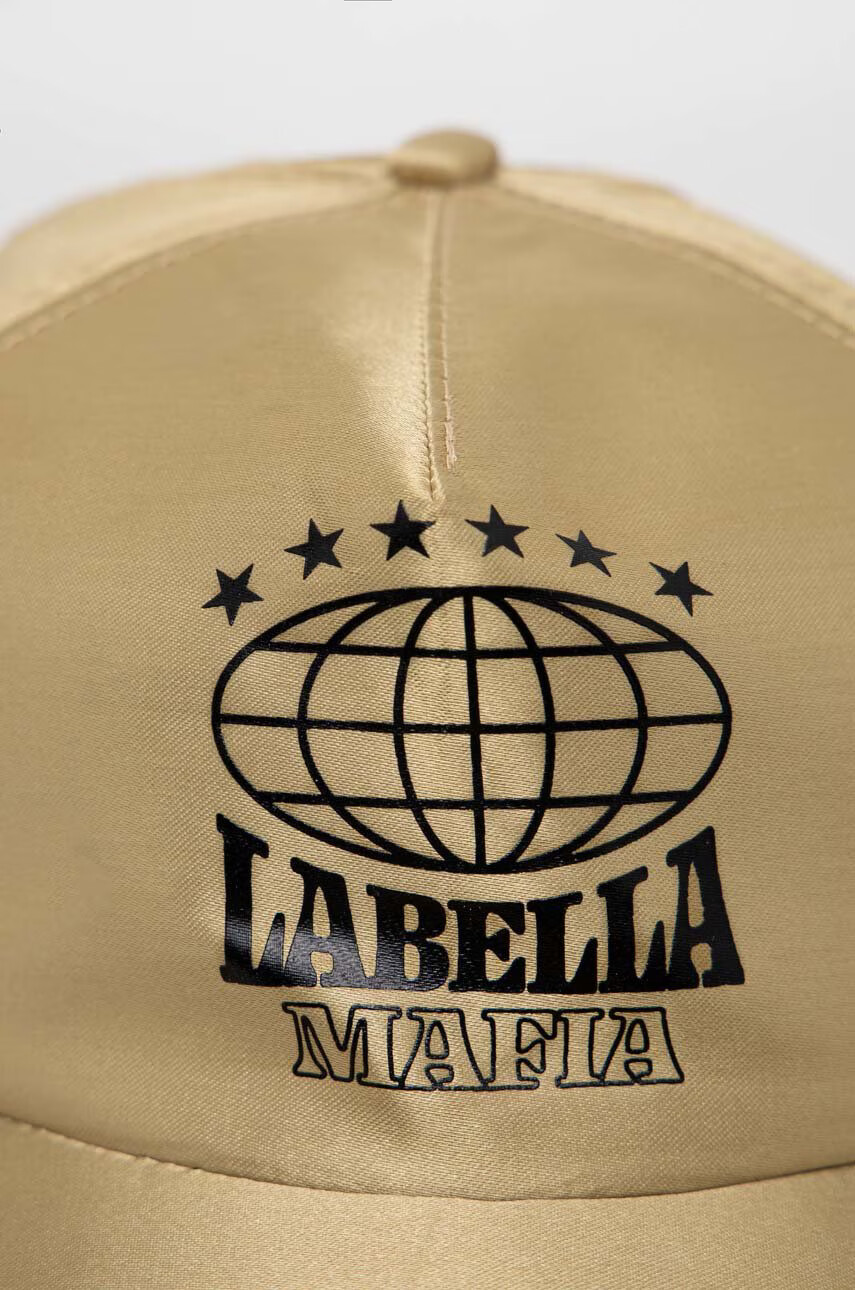Labellamafia Шапка с козирка в златисто с принт - Pepit.bg