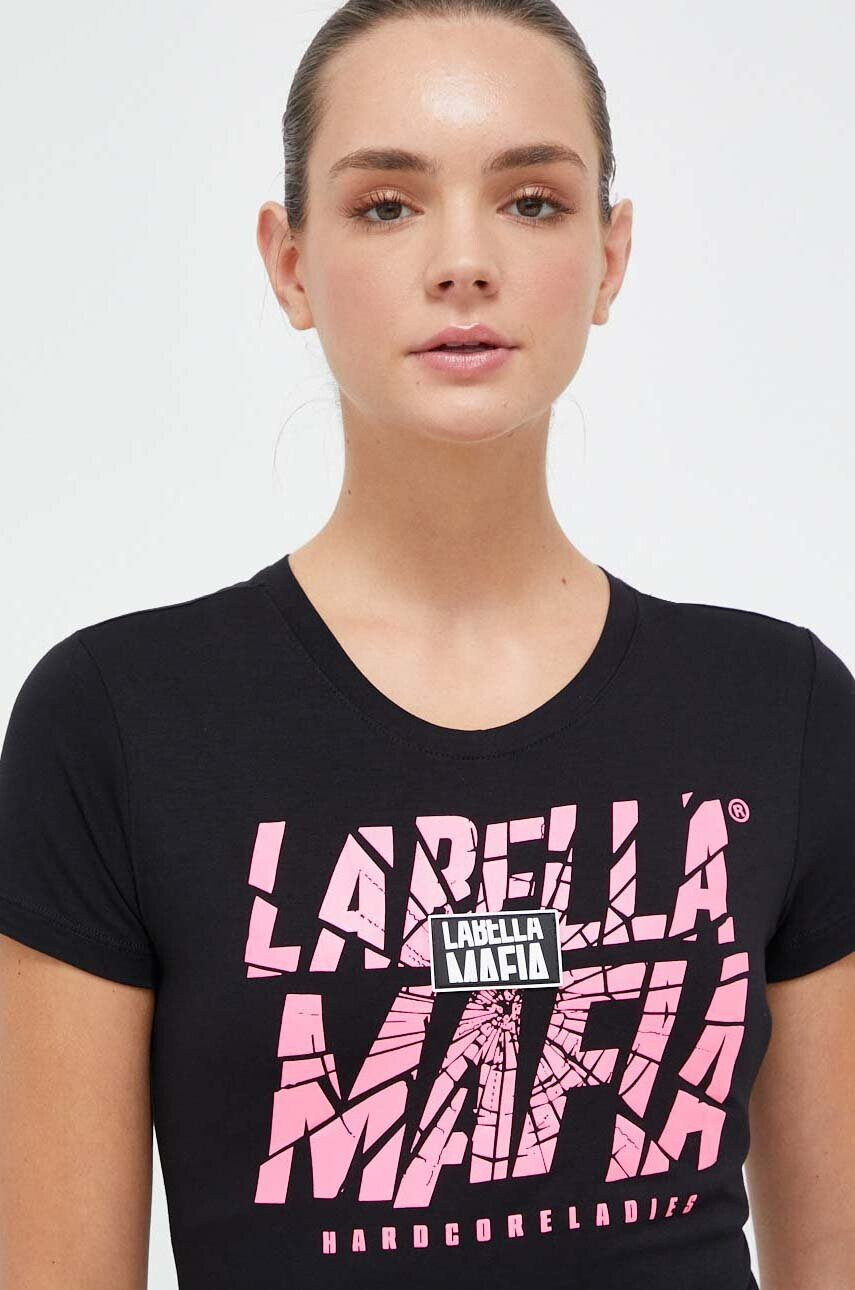 Labellamafia Тениска Hardcore Ladies в черно - Pepit.bg