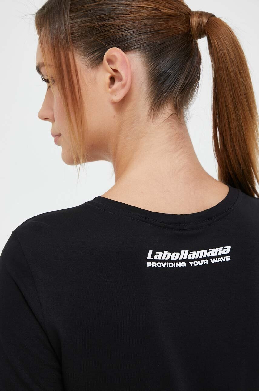 Labellamafia Тениска Waves в черно - Pepit.bg