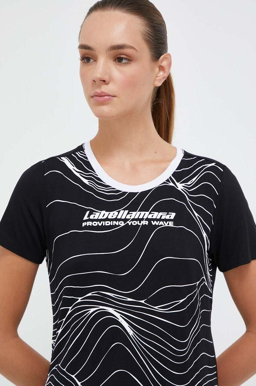 Labellamafia Тениска Waves в черно - Pepit.bg
