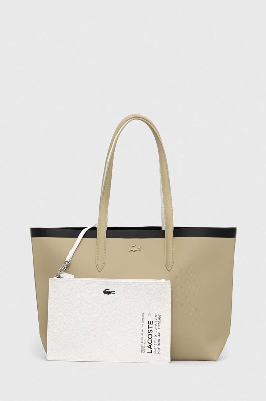 Lacoste Чанта в бежово - Pepit.bg