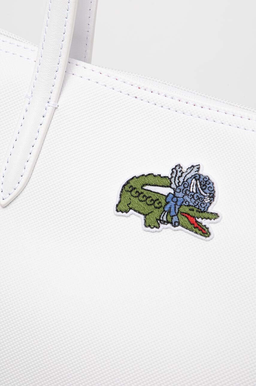 Lacoste Чанта x Netflix в бяло - Pepit.bg