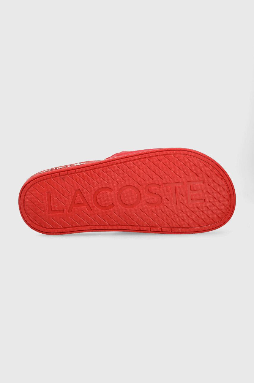 Lacoste Чехли Croco Dualiste в червено - Pepit.bg