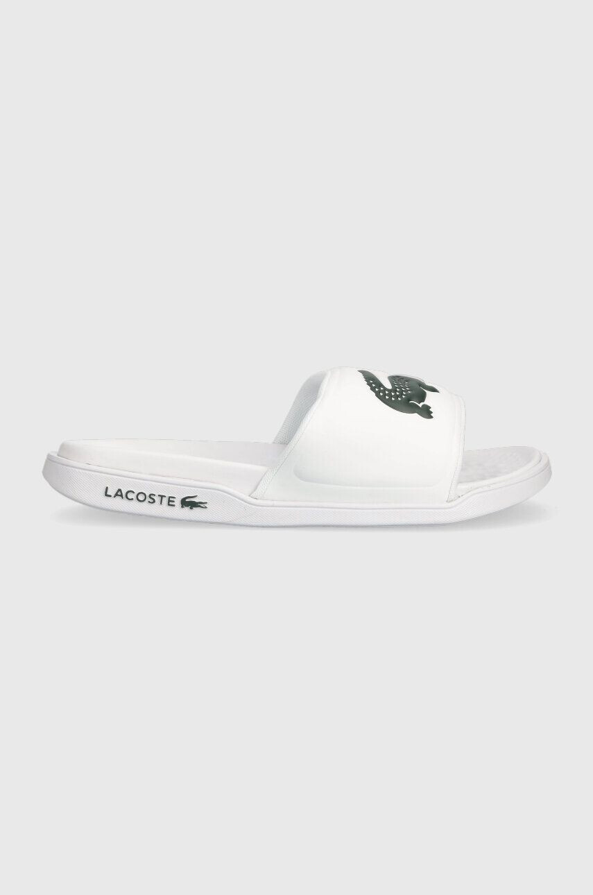 Lacoste Чехли CROCO DUALISTE в бяло 43CFA0040 - Pepit.bg