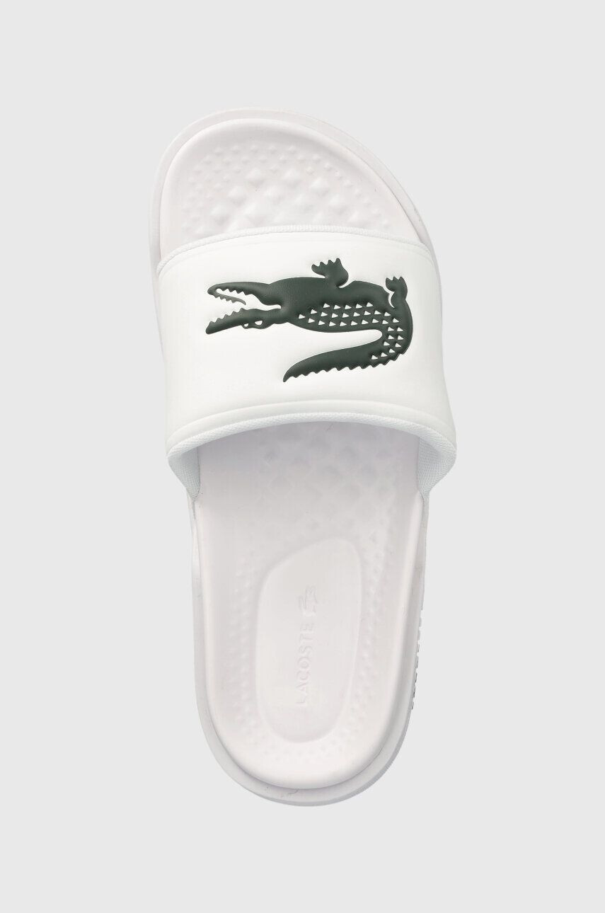 Lacoste Чехли CROCO DUALISTE в бяло 43CFA0040 - Pepit.bg