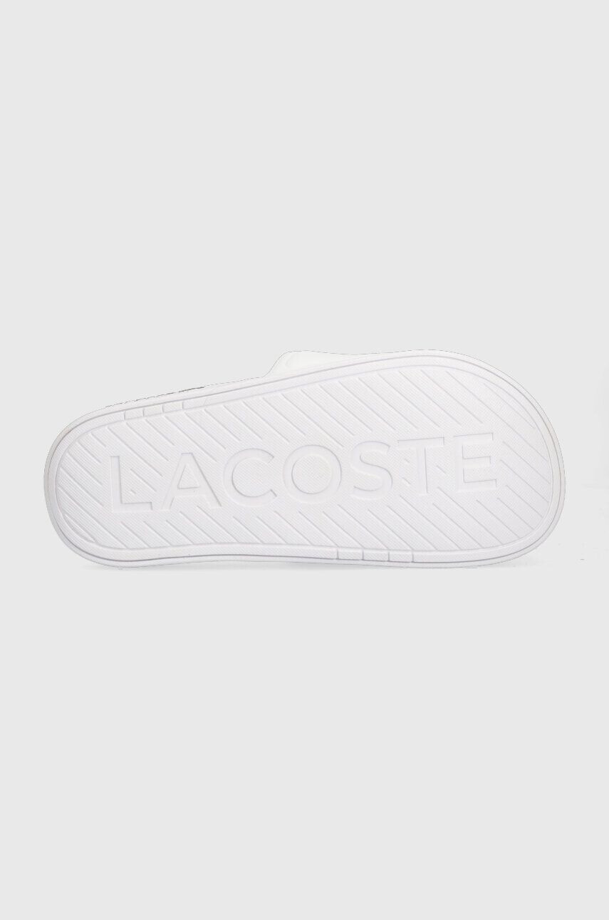 Lacoste Чехли CROCO DUALISTE в бяло 43CFA0040 - Pepit.bg