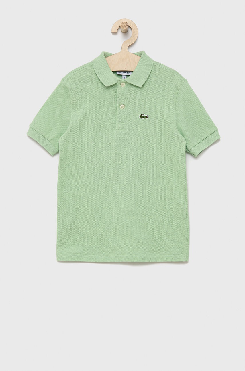 Lacoste Детска памучна тениска с яка - Pepit.bg