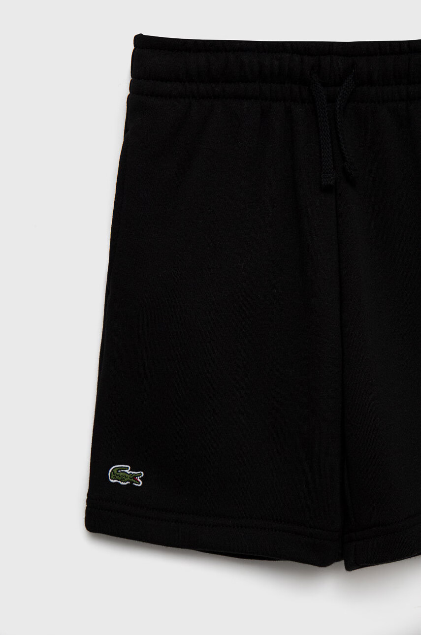 Lacoste Детски къси панталони в черно с регулируема талия - Pepit.bg