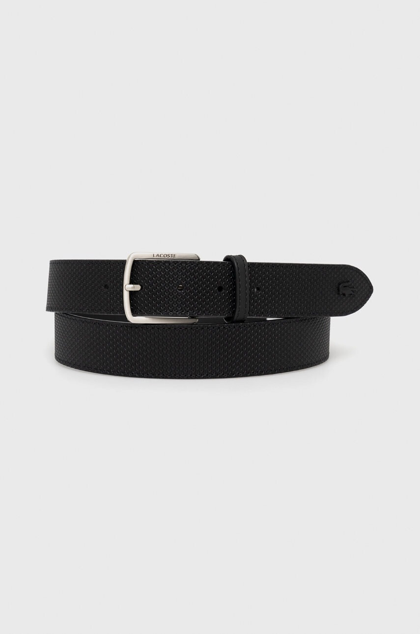 Lacoste Кожен колан мъжки в черно - Pepit.bg