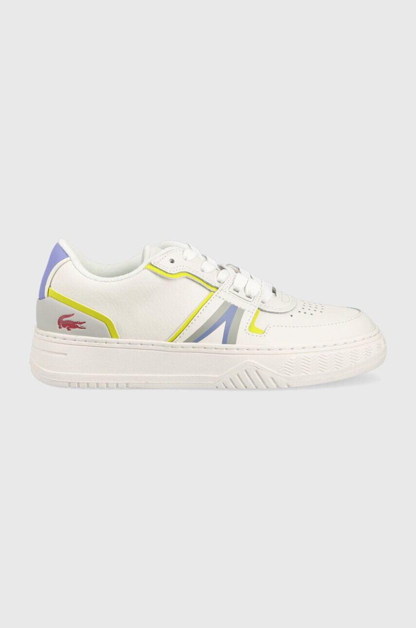 Lacoste Кожени маратонки L001 Leather Popped Heel в бяло 43SFA0074 - Pepit.bg