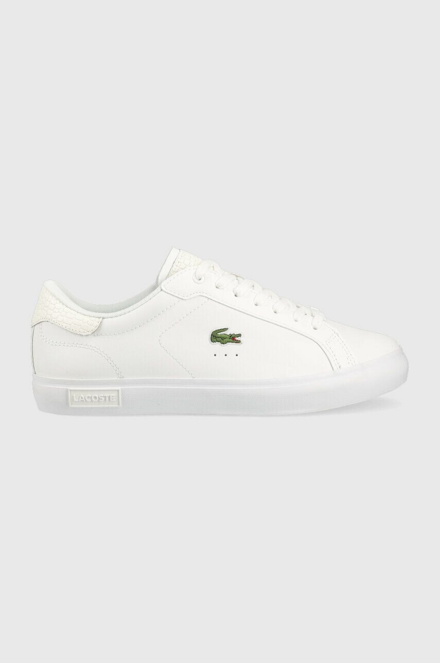 Lacoste Кожени маратонки POWERCOURT в бяло 41SMA0030 - Pepit.bg