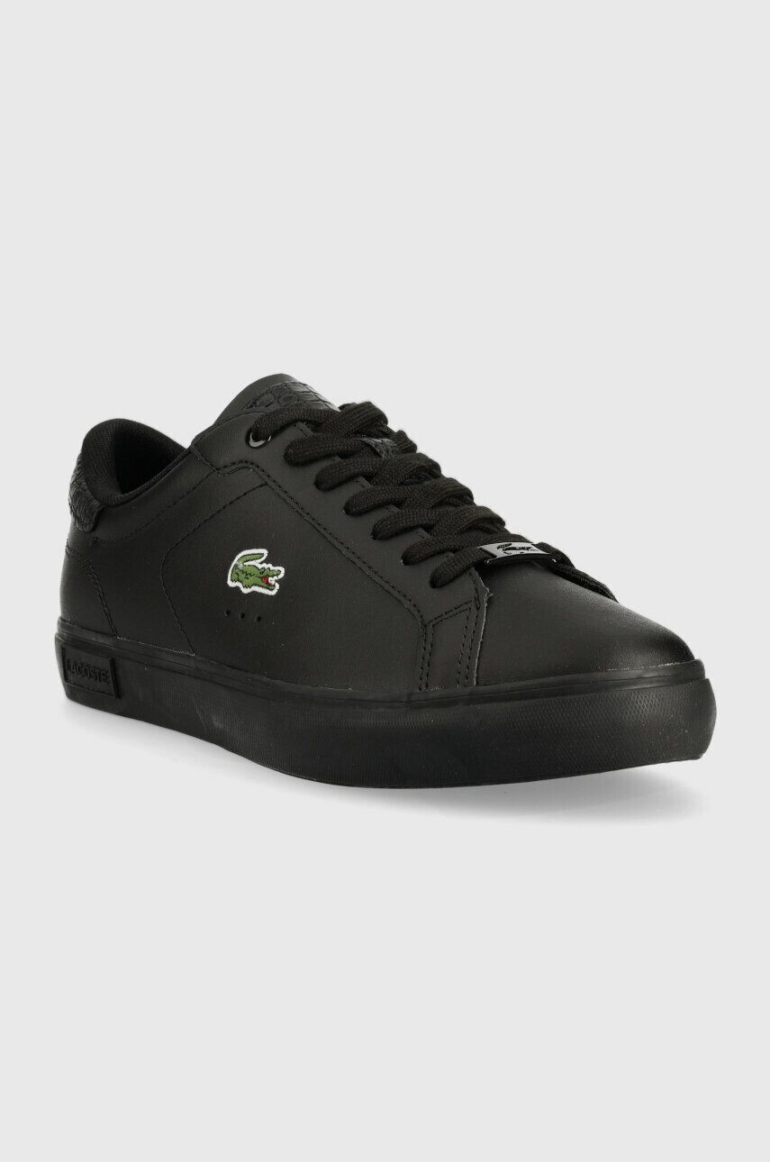 Lacoste Кожени маратонки POWERCOURT в черно 41SMA0030 - Pepit.bg