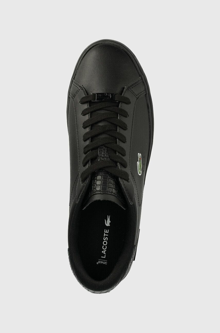 Lacoste Кожени маратонки POWERCOURT в черно 41SMA0030 - Pepit.bg