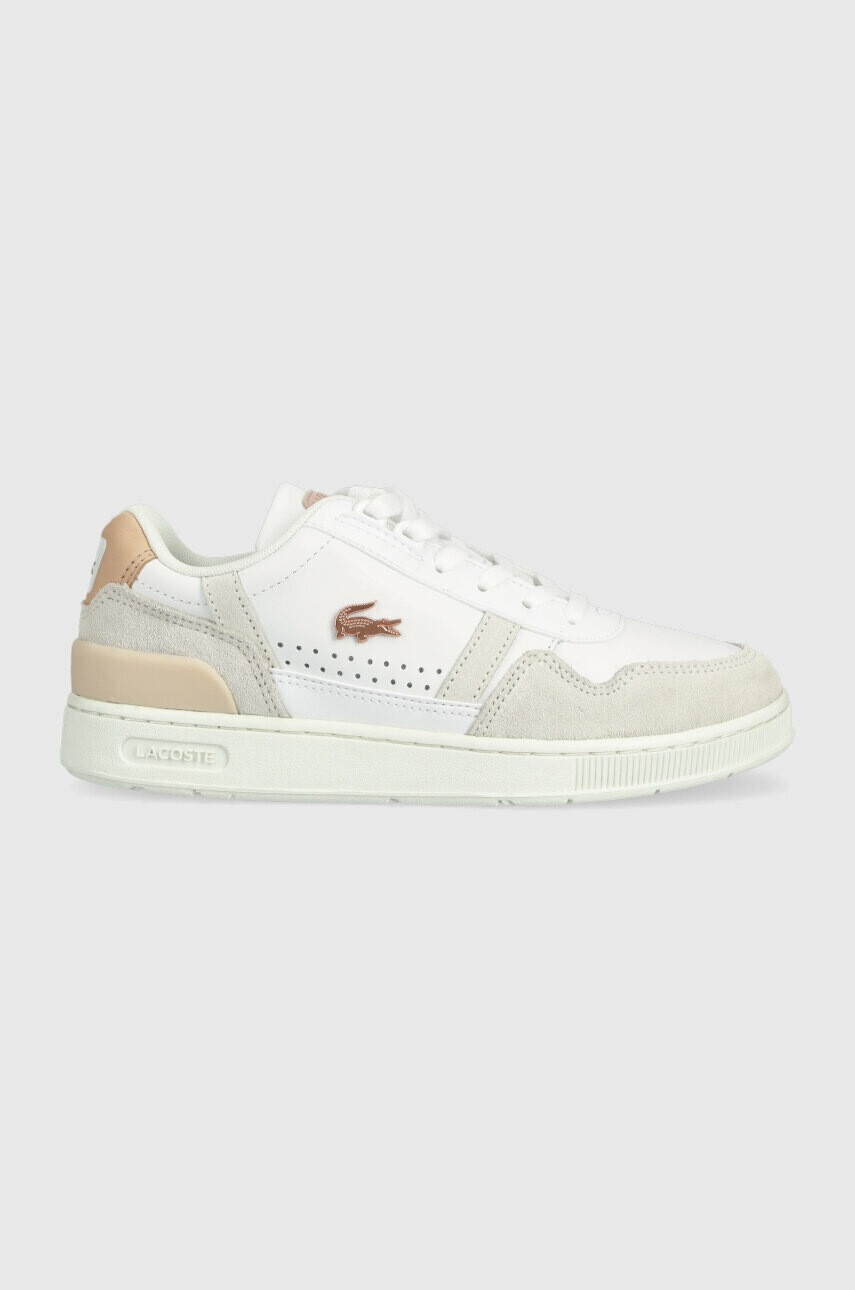 Lacoste Кожени маратонки T-CLIP в бяло 44SFA0063 - Pepit.bg