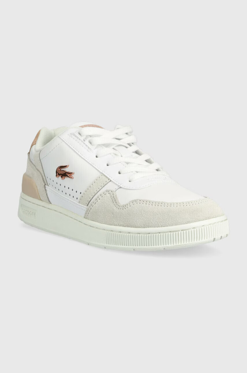 Lacoste Кожени маратонки T-CLIP в бяло 44SFA0063 - Pepit.bg
