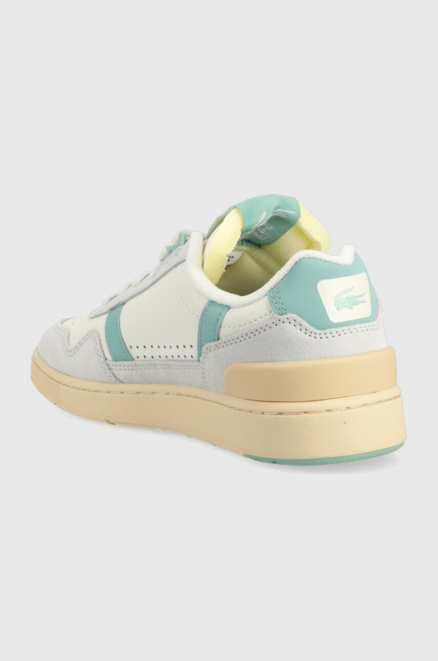 Lacoste Кожени маратонки T-Clip Leather Colour Pop в сиво 45SFA0070 - Pepit.bg