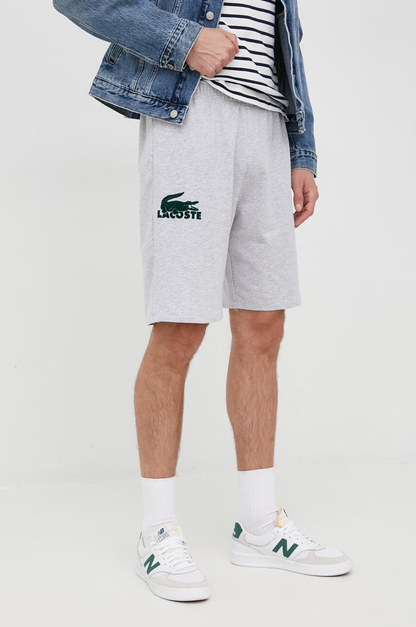 Lacoste Къси панталони в сиво меланж на - Pepit.bg