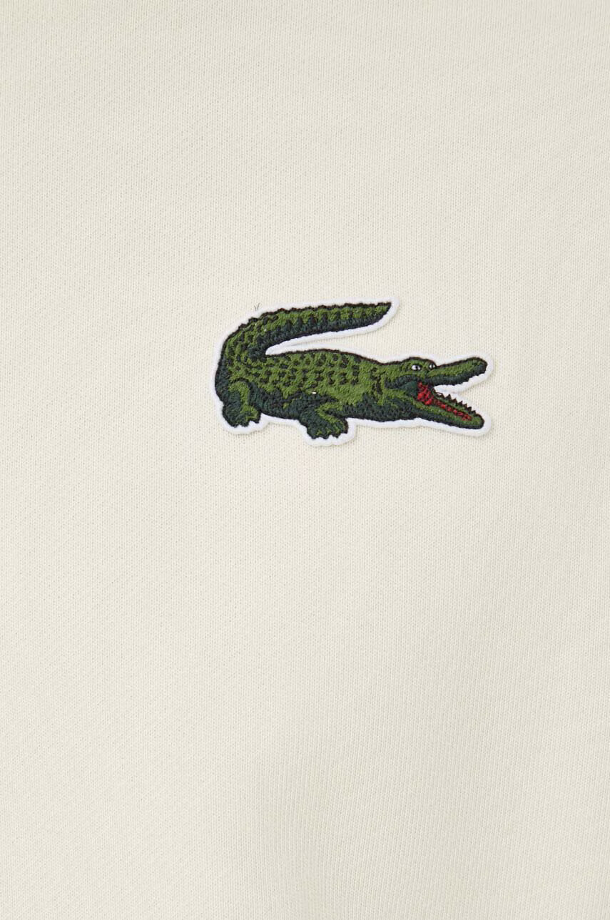Lacoste Памучен суичър в бежово с апликация - Pepit.bg