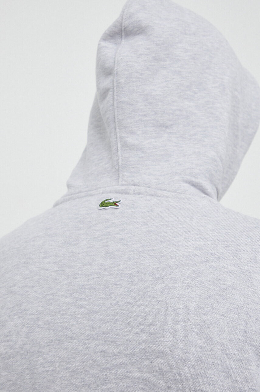 Lacoste Памучен суичър в сиво меланж на - Pepit.bg