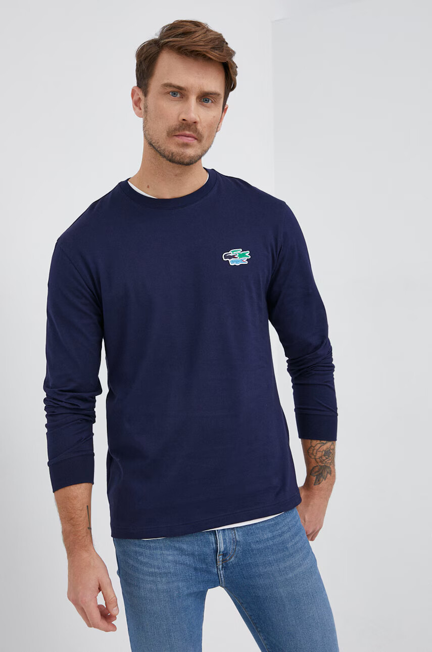 Lacoste Памучна блуза с дълги ръкави - Pepit.bg
