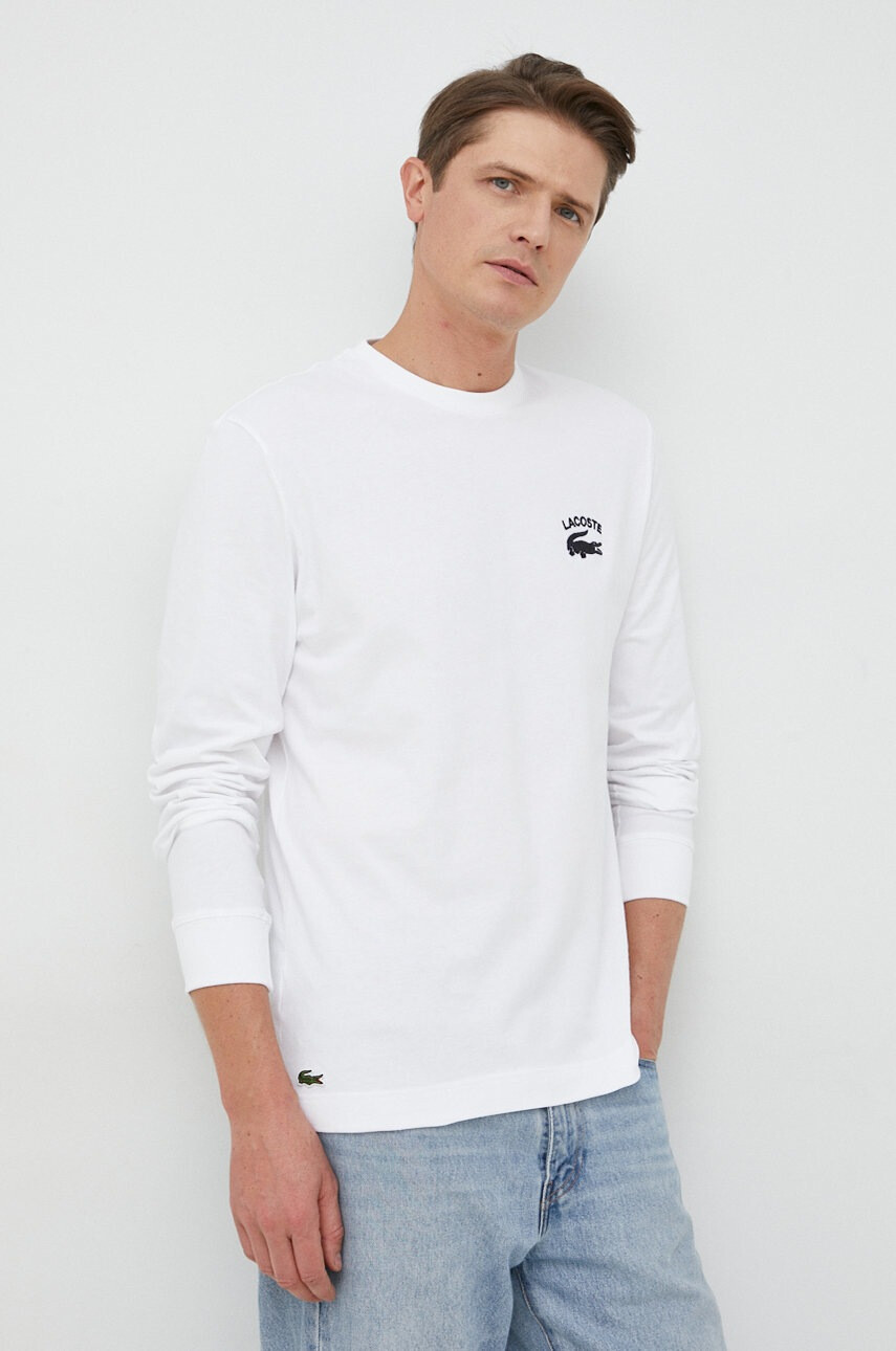 Lacoste Памучна блуза с дълги ръкави - Pepit.bg