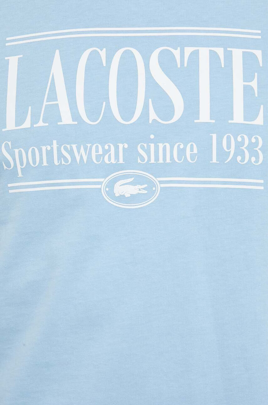 Lacoste Памучна тениска в бяло с принт - Pepit.bg