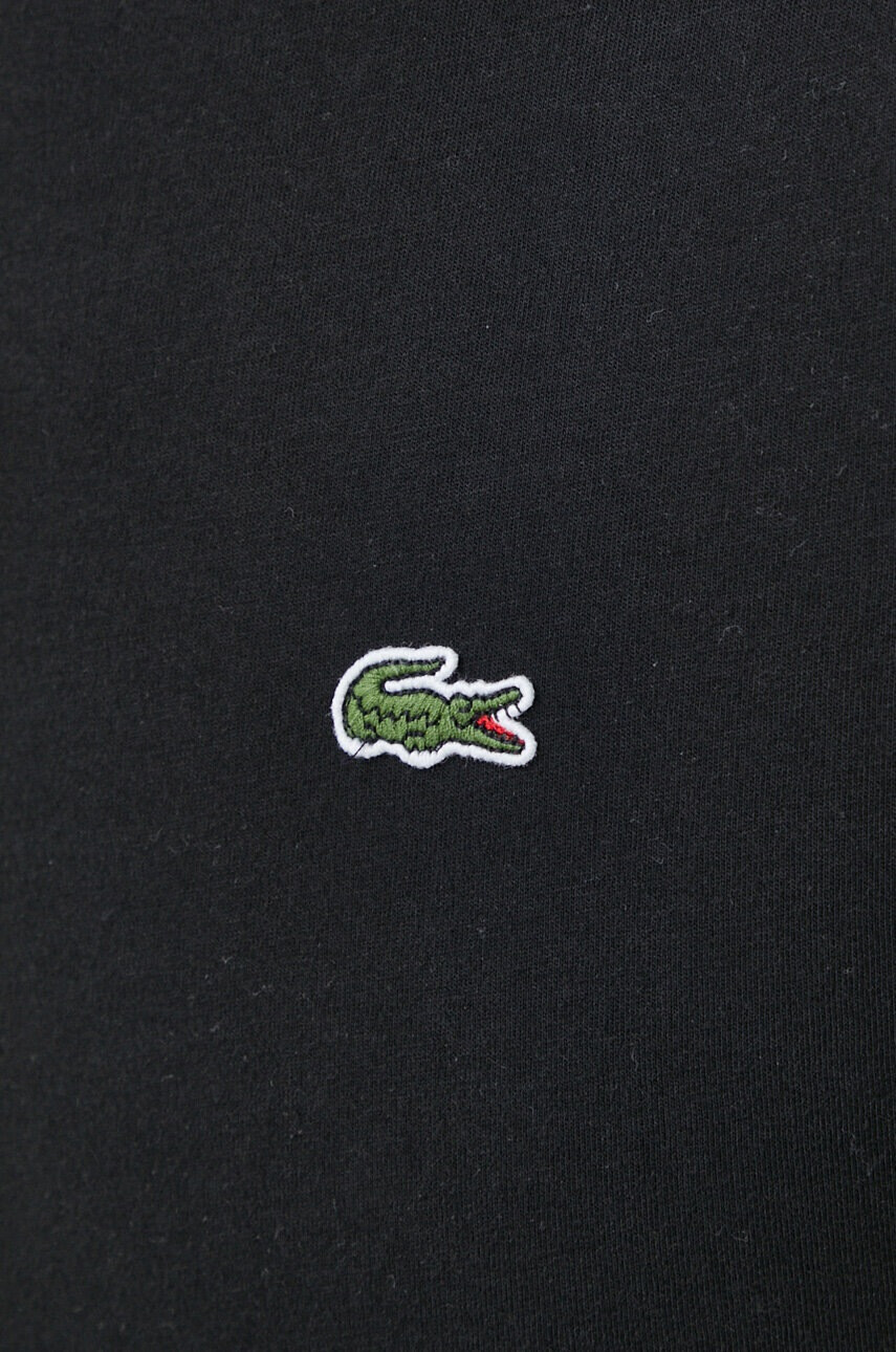 Lacoste Памучна тениска в черно с апликация - Pepit.bg