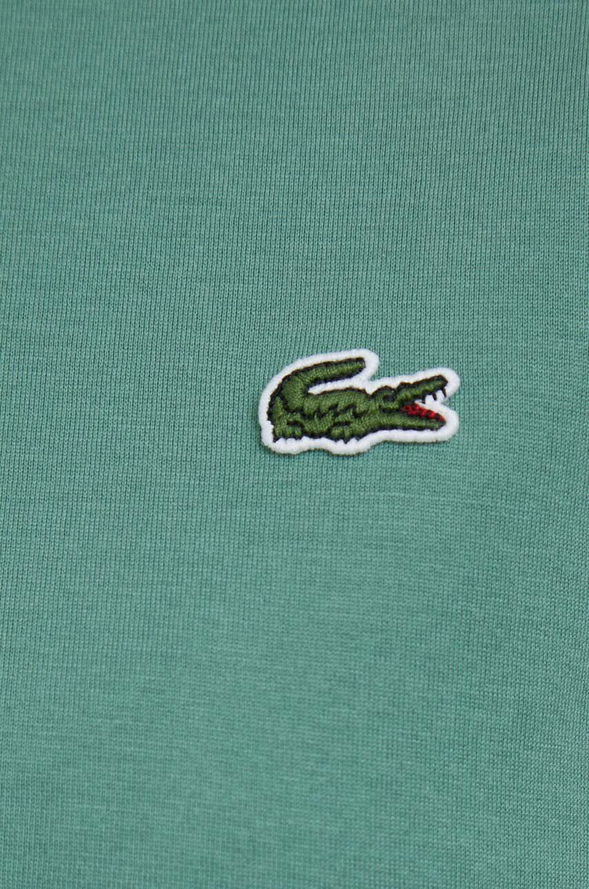 Lacoste Памучна тениска в зелено - Pepit.bg