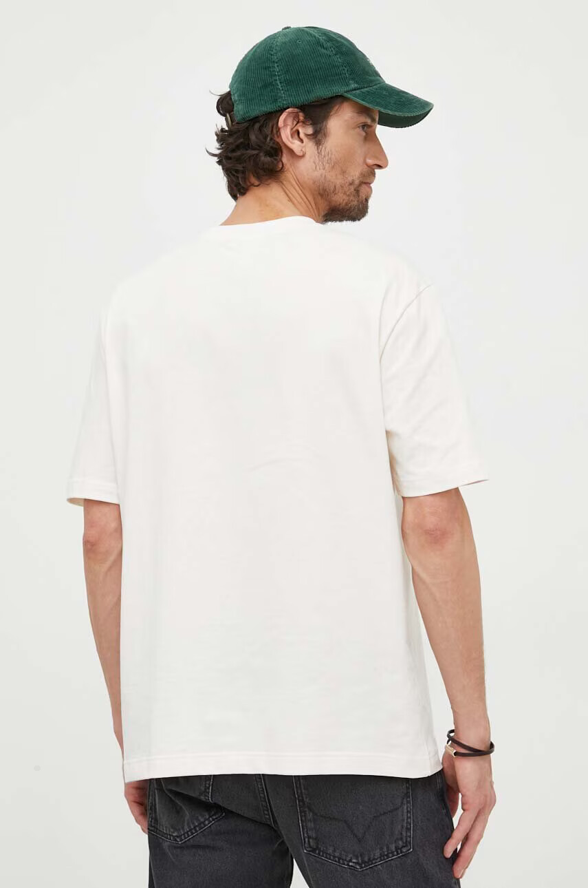 Lacoste Памучна тениска в бежово с принт - Pepit.bg