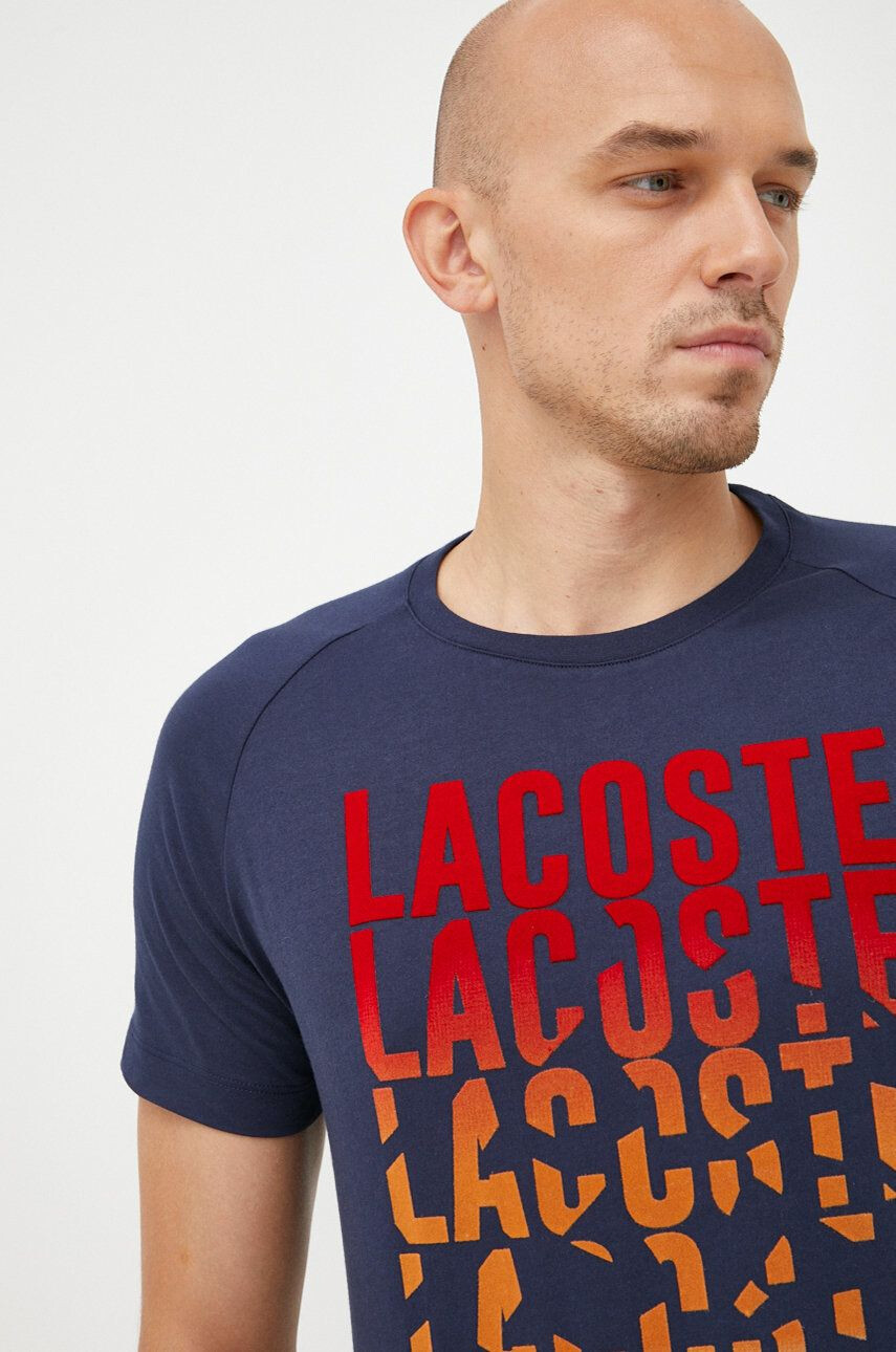 Lacoste Памучна тениска в бяло - Pepit.bg