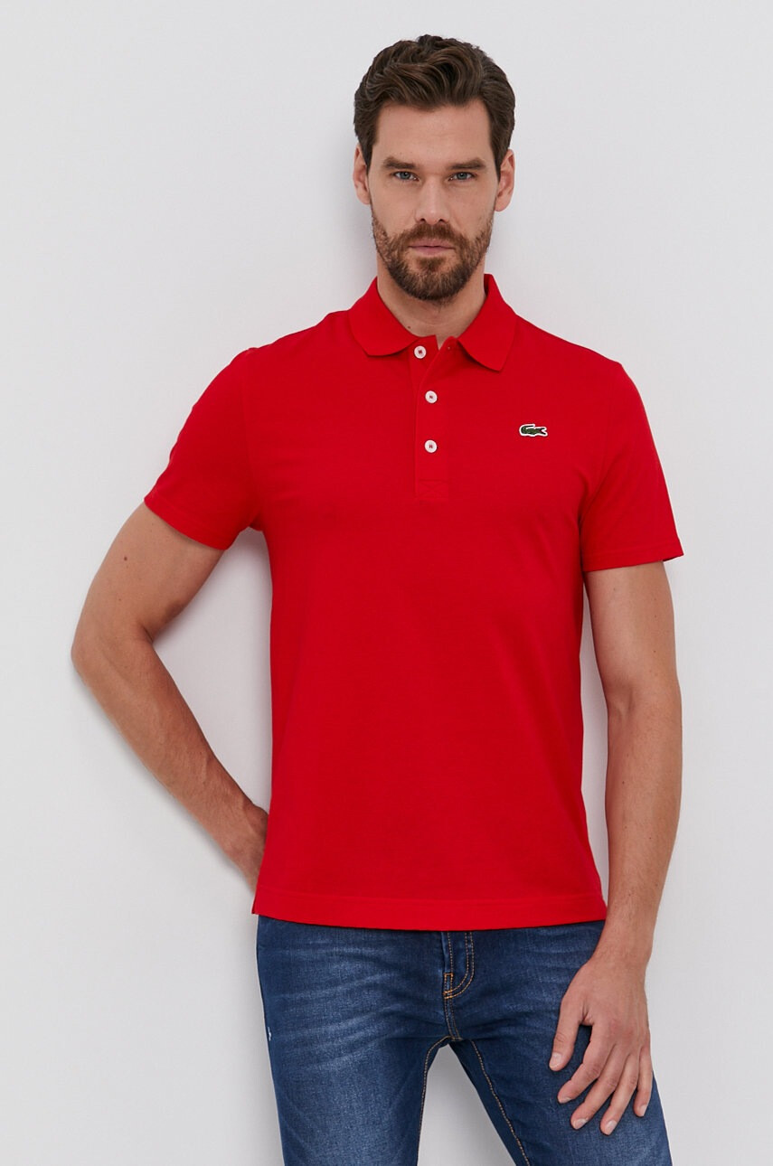 Lacoste Памучна тениска с яка - Pepit.bg