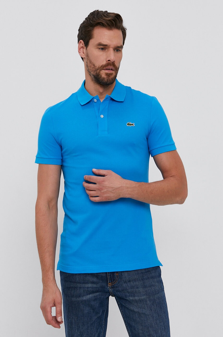Lacoste Памучна тениска с яка - Pepit.bg