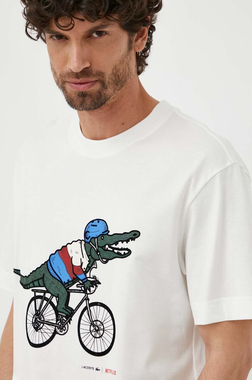 Lacoste Памучна тениска x Netflix - Pepit.bg