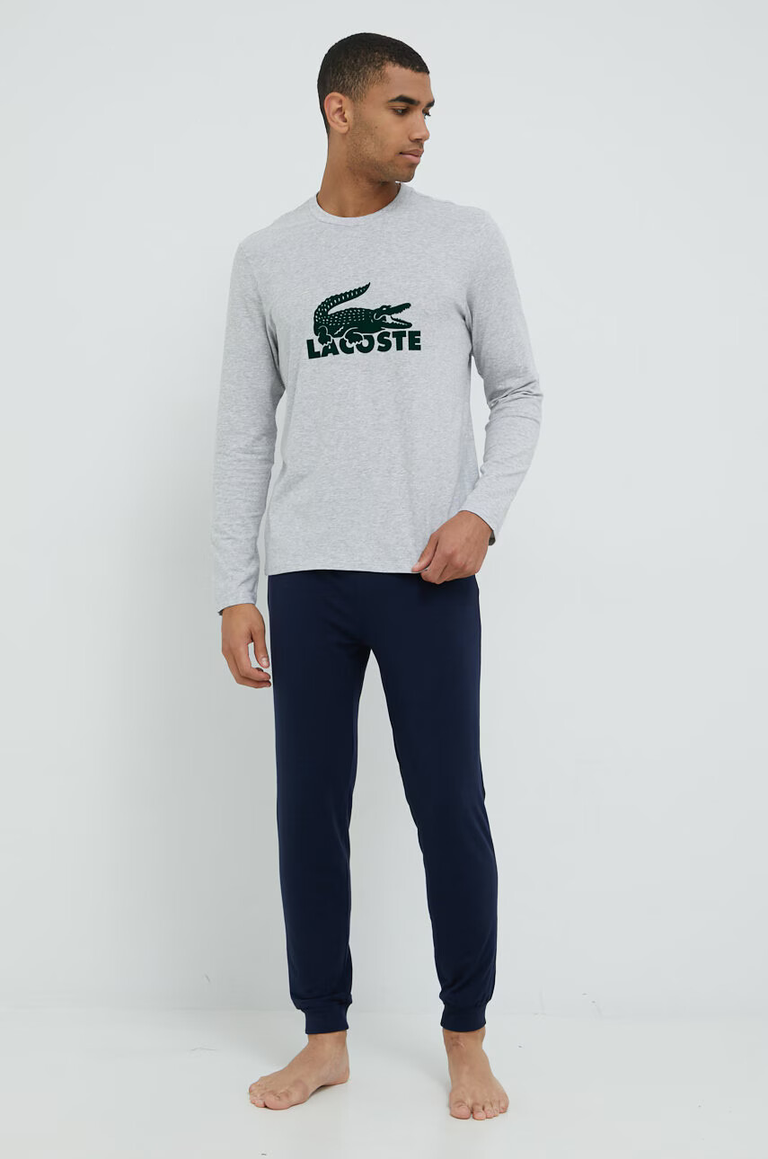 Lacoste Пижама мъжка с изчистен дизайн - Pepit.bg