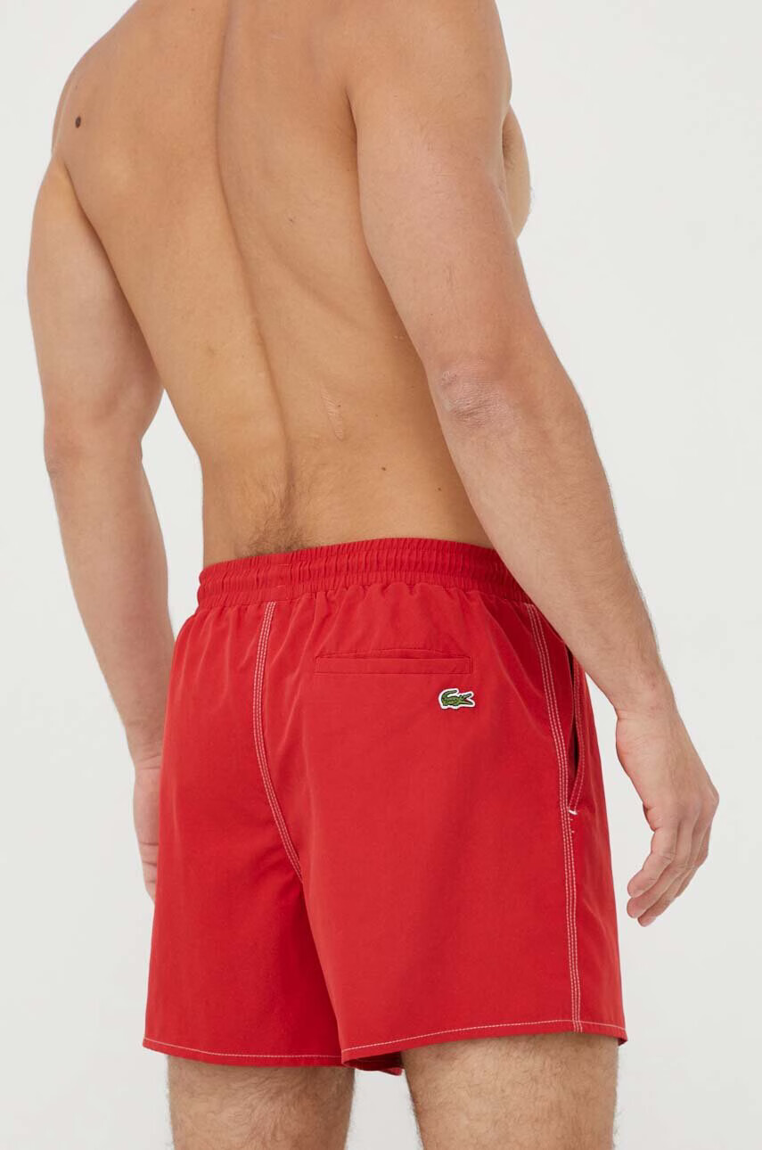 Lacoste Плувни шорти в червено - Pepit.bg