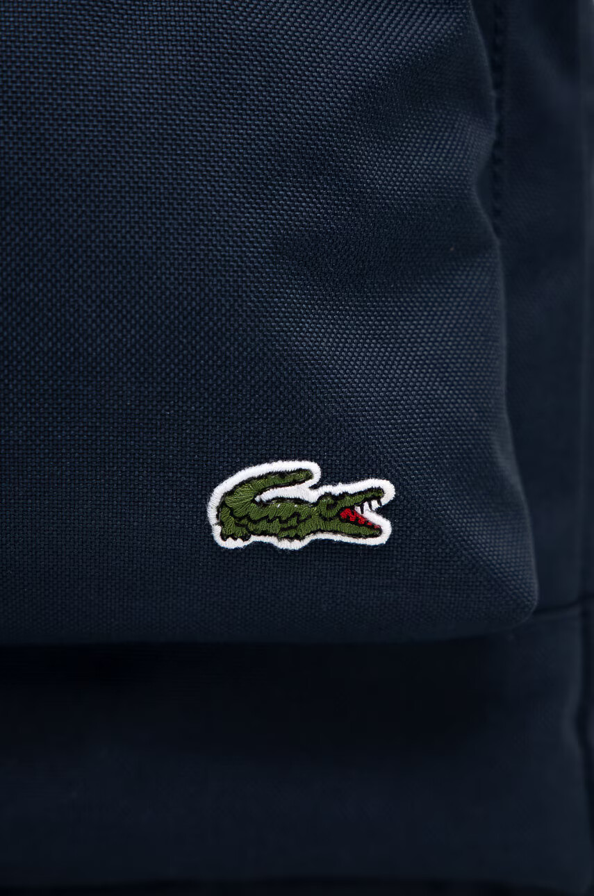 Lacoste Раница в тъмносиньо голям размер с изчистен дизайн - Pepit.bg