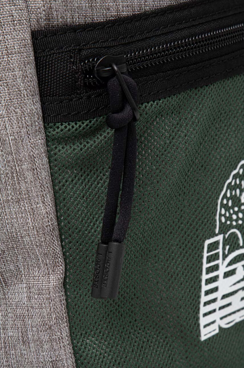 Lacoste Раница в сиво голям размер с десен - Pepit.bg