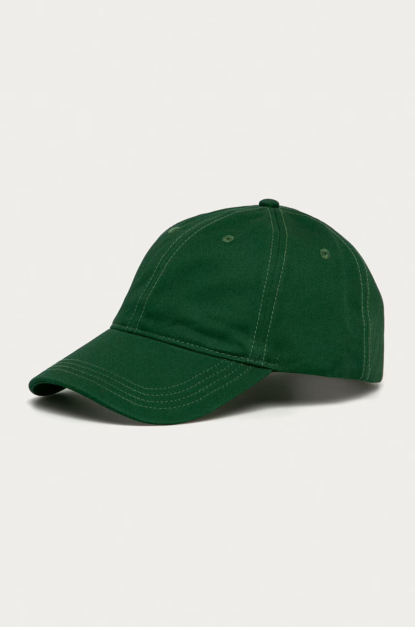 Lacoste Шапка в зелено с изчистен дизайн - Pepit.bg