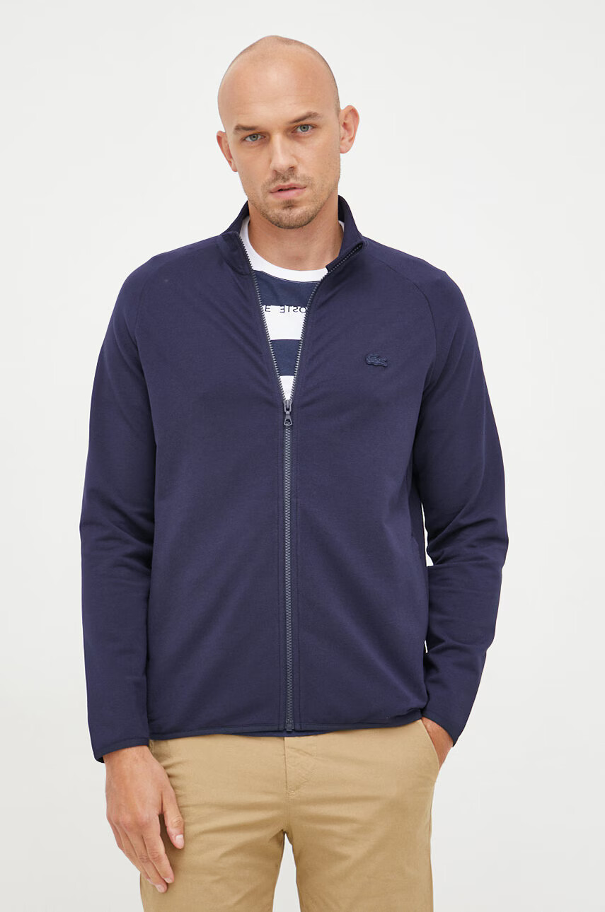 Lacoste Суичър в тъмносиньо с изчистен дизайн - Pepit.bg