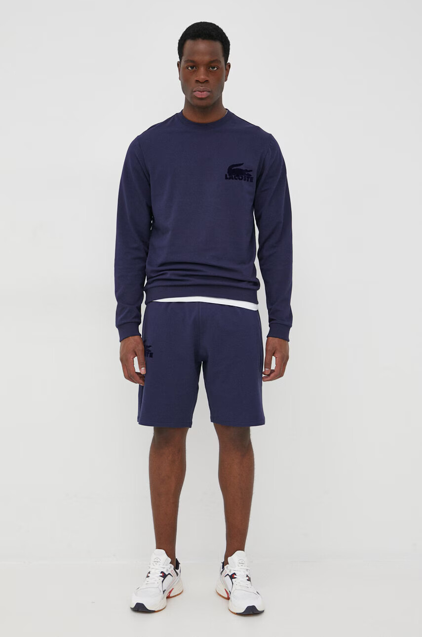 Lacoste Суичър в тъмносиньо с апликация - Pepit.bg
