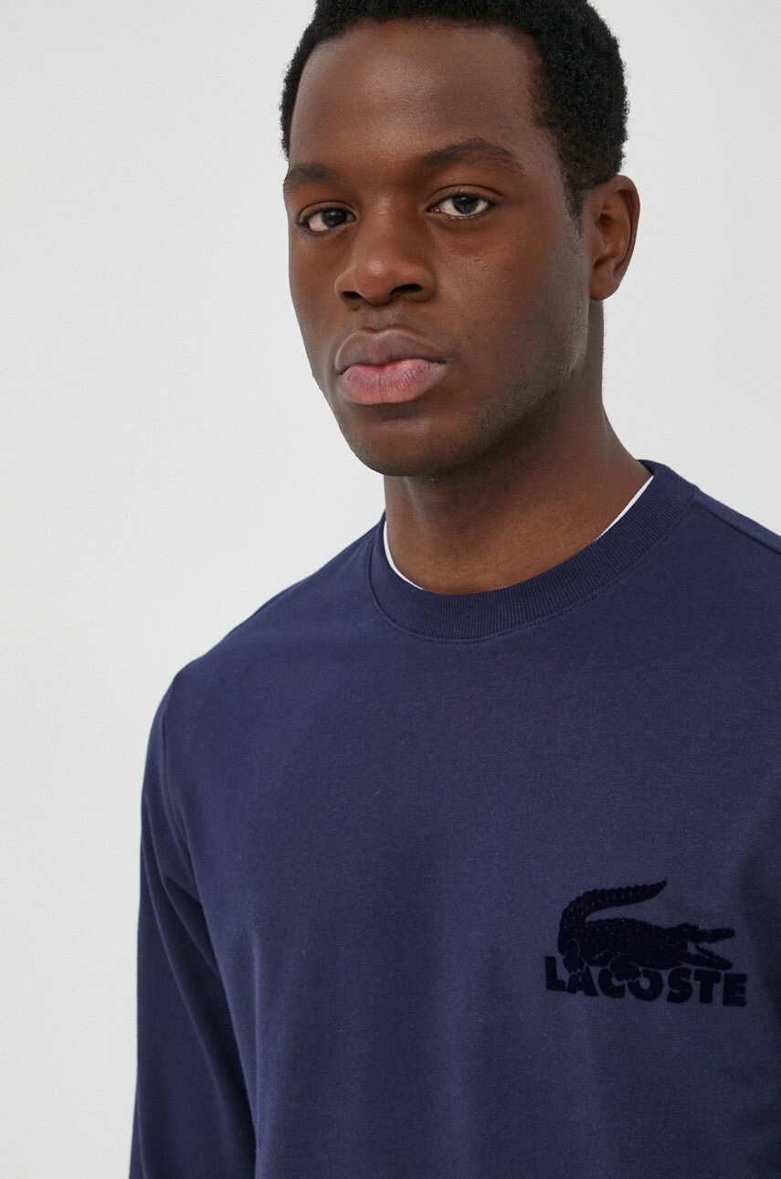 Lacoste Суичър в тъмносиньо с апликация - Pepit.bg