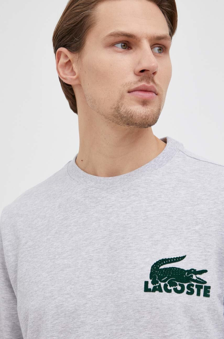 Lacoste Суичър в сиво с апликация - Pepit.bg
