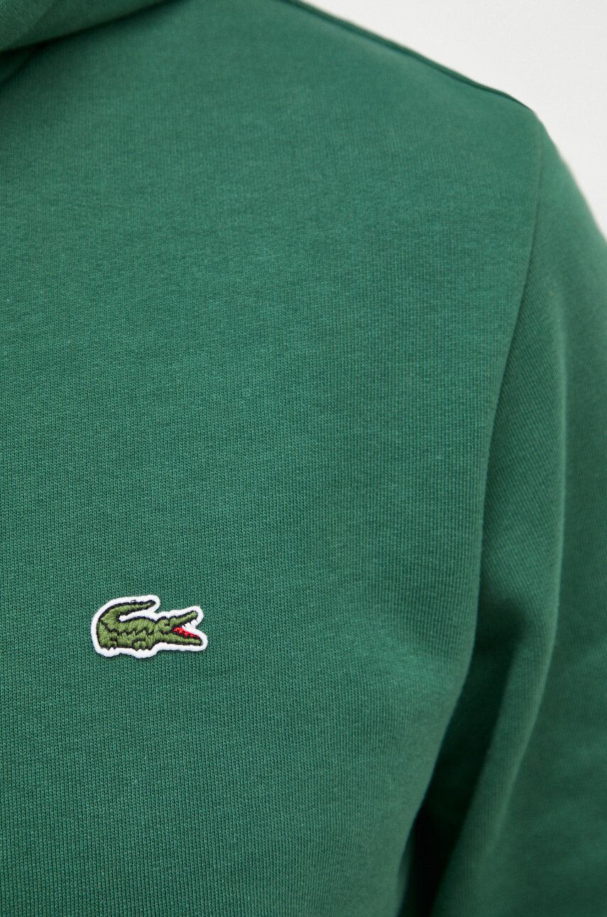 Lacoste Суичър в зелено с изчистен дизайн - Pepit.bg