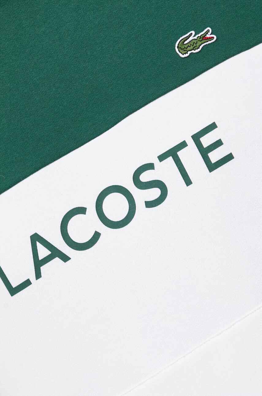 Lacoste Суичър в зелено с качулка с десен - Pepit.bg