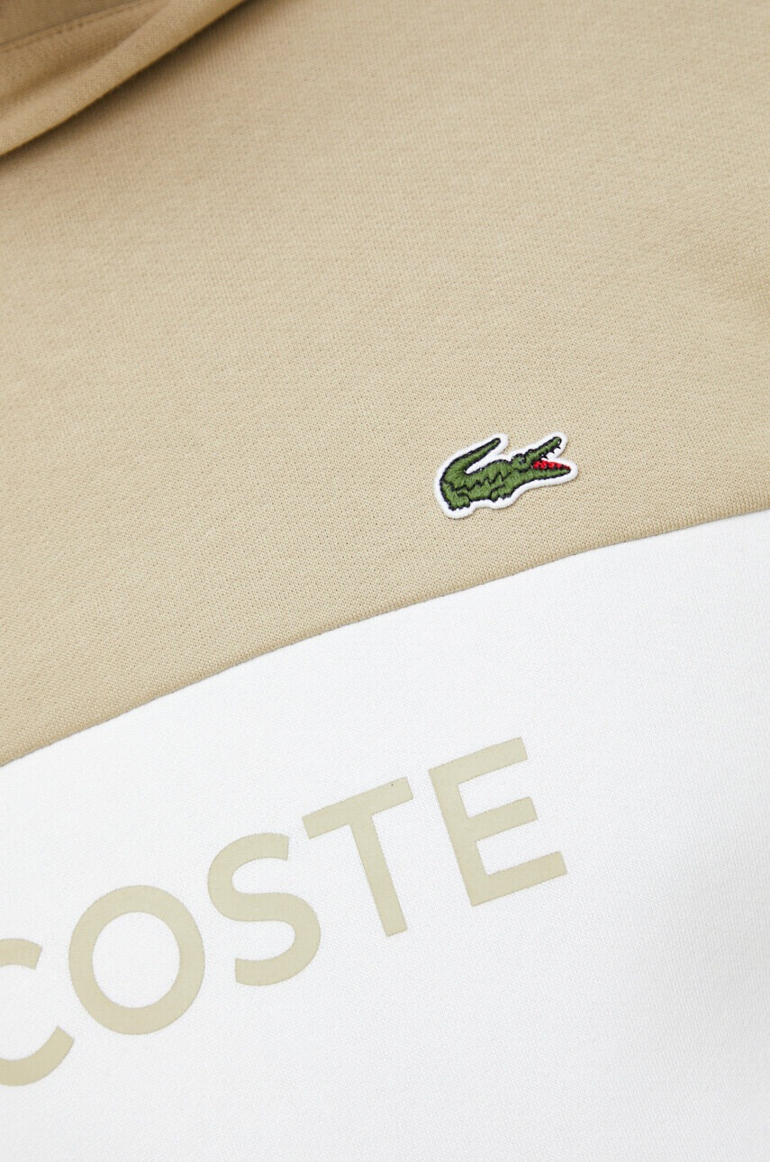 Lacoste Суичър в зелено с качулка с десен - Pepit.bg